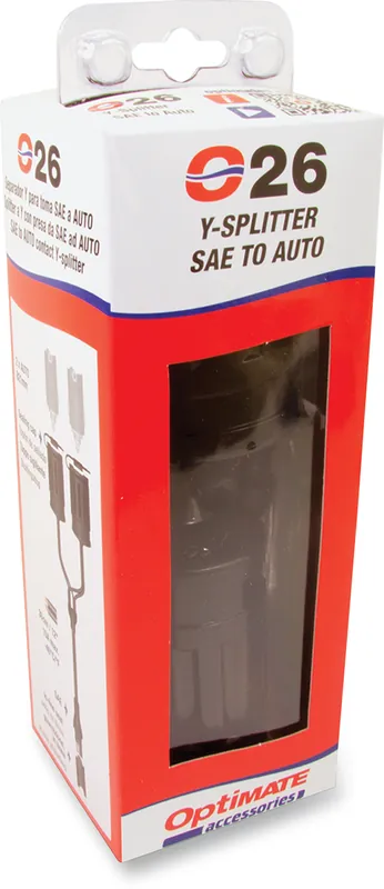 Worldwide Shipping TECMATE Y-Splitter SAE to Dual Socket Adapter O-26 - Automotive Plug Connector