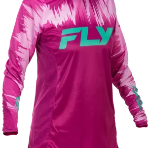 Viral Fly Racing Women's Lite Jersey Pink/Turquoise Md - Performance Motorcycle Apparel