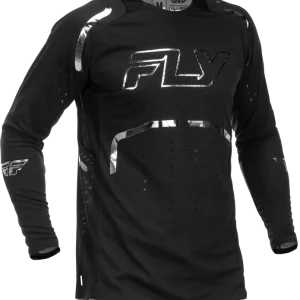 Worldwide Shipping Fly Racing Evolution DST SE Spark Jersey Black/Silver Medium