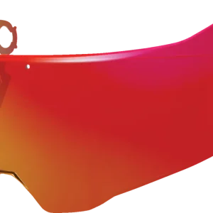 Worldwide Shipping ICON MX Shield for Elsinore* Helmets - Calypso Red (Part Number 0130-1251)
