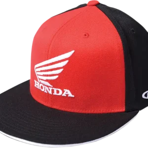 Weekend Sale FACTORY EFFEX Honda Big Wing FlexFit? Hat - Red/Black Large/XL | Part Number 15-88346