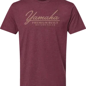 Yamaha Apparel Yamaha Racing Premium Built T-Shirt - Maroon - 3XL, Part Number LEM25S-M39-3X Affordable