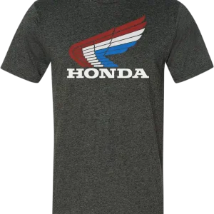 Viral Honda Apparel Honda Vintage Wing T-Shirt - Gray Medium NP21S-M1821-M