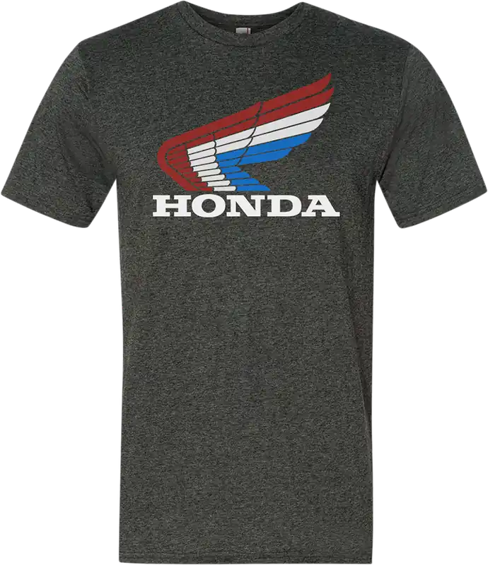 Viral Honda Apparel Honda Vintage Wing T-Shirt - Gray Medium NP21S-M1821-M