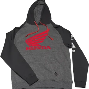 Affordable Factory Effex Honda Wing Hoodie Black/Charcoal 2XL - Officially Licensed
