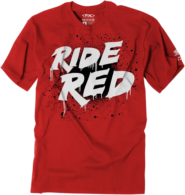 Authentic Factory Effex Youth Honda Splatter T-Shirt - Red, Part Number 23-83304