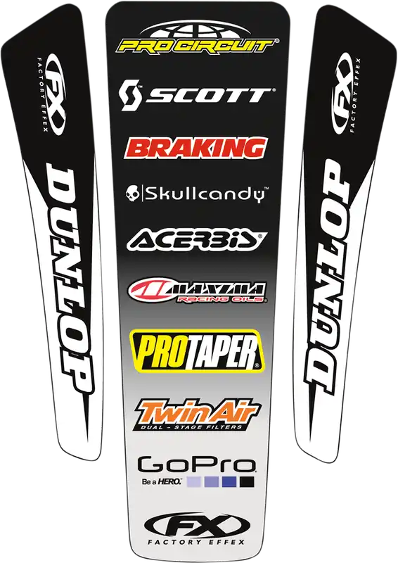 Affordable FACTORY EFFEX Rear Fender Decal Kit - Universal 2 16-32020