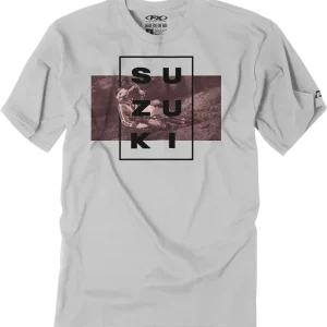 Weekend Sale FACTORY EFFEX Suzuki Rider T-Shirt - Light Gray, Medium, Part 25-87402