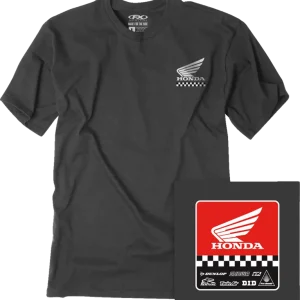 Viral Factory Effex Honda Starting Line T-Shirt Heather Charcoal Large (Part #27-87304)