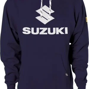 While Supplies Last Factory Effex Suzuki Vertical Pullover Hoodie - Navy, XL - Part 26-88406