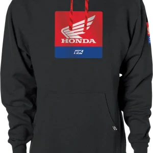 While Supplies Last FACTORY EFFEX Honda Boxer Pullover Hoodie Heather Charcoal Large (Part Number 26-88304)