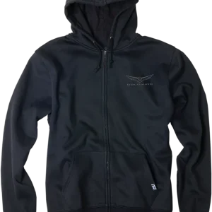 Worldwide Shipping Factory Effex Goldwing Burst Zip Hoodie - Black (Large) - Part 25-88814