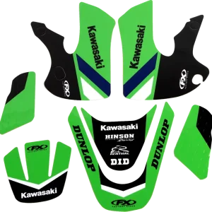Worldwide Shipping FACTORY EFFEX EVO 20 Graphic Kit for Kawasaki KX 65 and KLX 110 * Part No. 27-02106