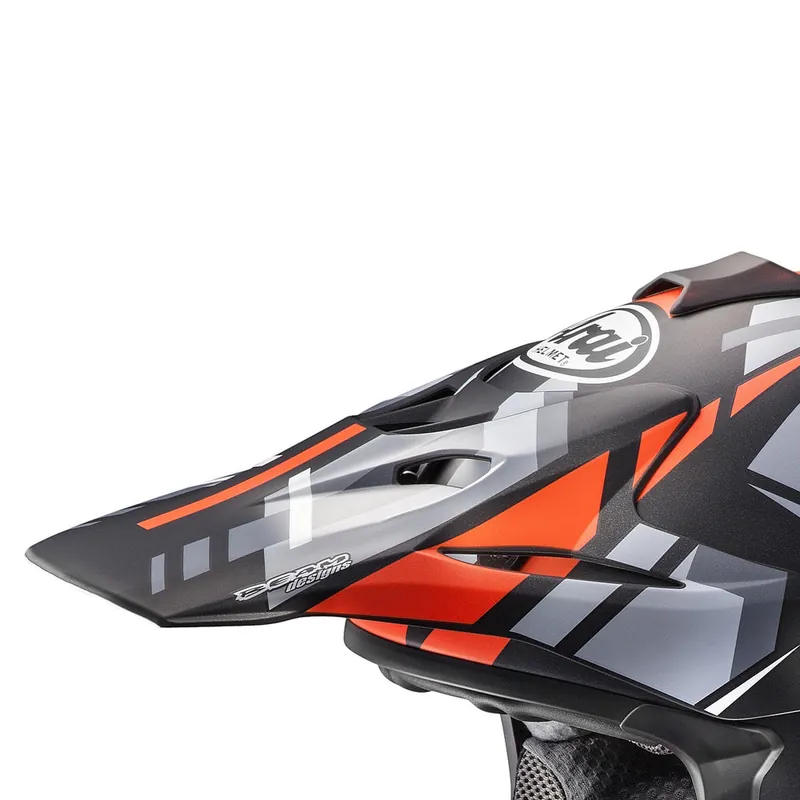 Arai Replacement Peak Bogle Black/Red for VX-Pro 4 Helmets Super Sale