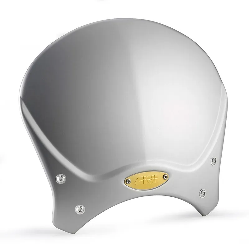 Affordable Givi 100AL Universal Race Cafe Windshield Grey Anodized Aluminium 20.5