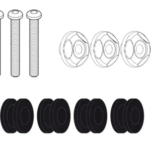 Trusted Brand Givi D2153KIT Windshield Mounting Kit for 2153DT Windshields