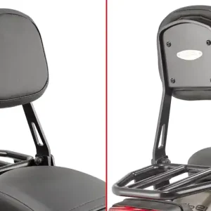 Viral Givi TS1160B Backrest w/Detachable Small Luggage Carrier for Honda CMX