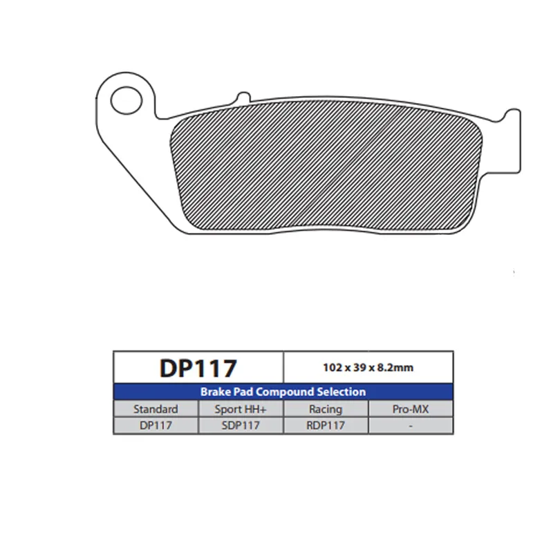 Worldwide Shipping DP Brake Pads DP117 Sintered Brake Pads