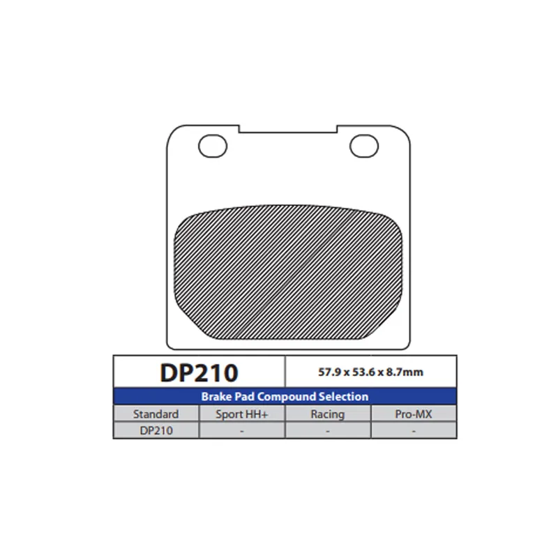 Affordable DP Brake Pads DP210 Sintered Brake Pads