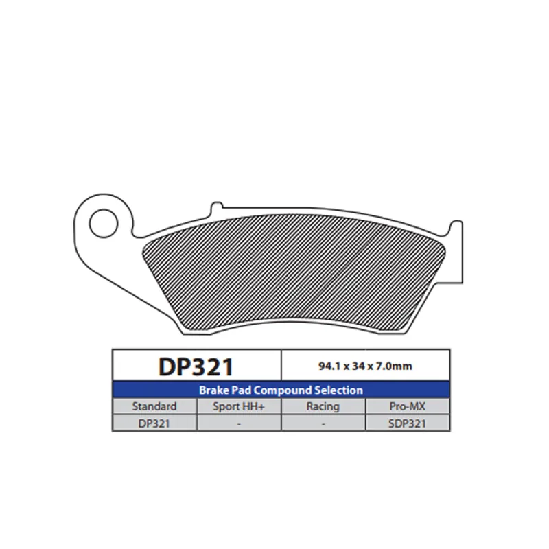 Warranty Included DP Brake Pads DP321 Sintered Brake Pads