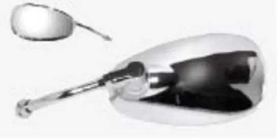 Warranty Included Emgo E2086834 Replacement Left Hand Mirror Black for Yamaha XV1600 Roa