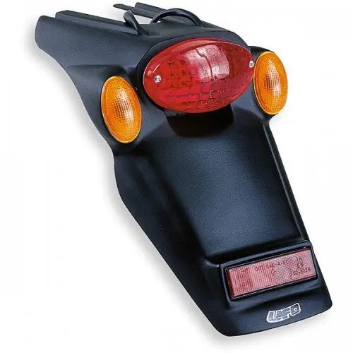 Warranty Included UFO Universal License Plate Holder w/Indicator Black