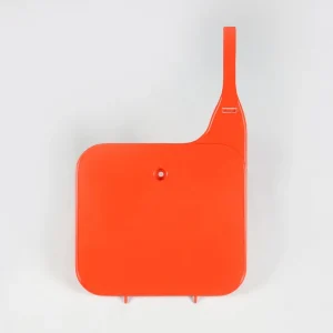 UFO Front Number Plate 1984-1987 & 1990-1991 Red for Honda CR125/CR250 Authentic