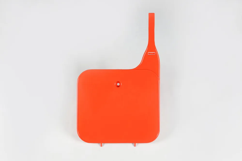 UFO Front Number Plate 1984-1987 & 1990-1991 Red for Honda CR125/CR250 Authentic