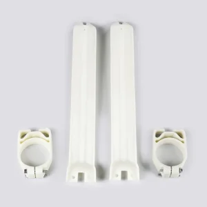 Weekend Sale UFO Fork Slider Protectors White for Kawasaki KX125/KX250/KX500 91-93