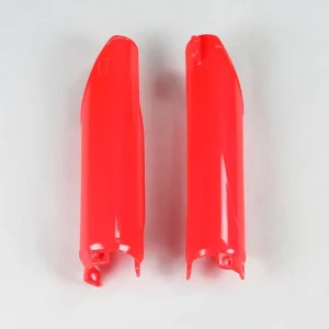 While Supplies Last UFO Fork Slider Protectors Red for Honda CR125/CR250/CR500 91-07/CRF25
