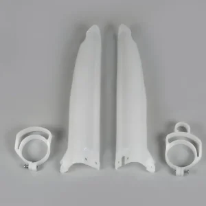 UFO Fork Slider Protectors White for Kawasaki KX125/KX250/KX500 96-03 Limited Edition