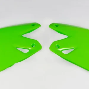 UFO Radiator Shrouds Green for Kawasaki KLX400R 03-23 Original