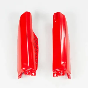 UFO Fork Slider Protectors Red for Honda CR85 03-23/CRF150R 07-23 Clearance
