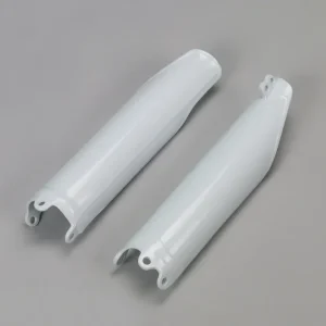 Warranty Included UFO Fork Slider Protectors White for Honda CRF250R 14-18/CRF450R 09-18