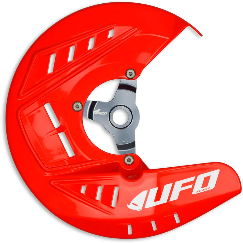 UFO Front Disc Cover Red for Honda CRF250R 13-21/CRF250RX 19-21/CRF450 Last Chance