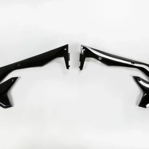 UFO Radiator Shrouds Black for Kawasaki KX450F 16-18 Direct From Factory