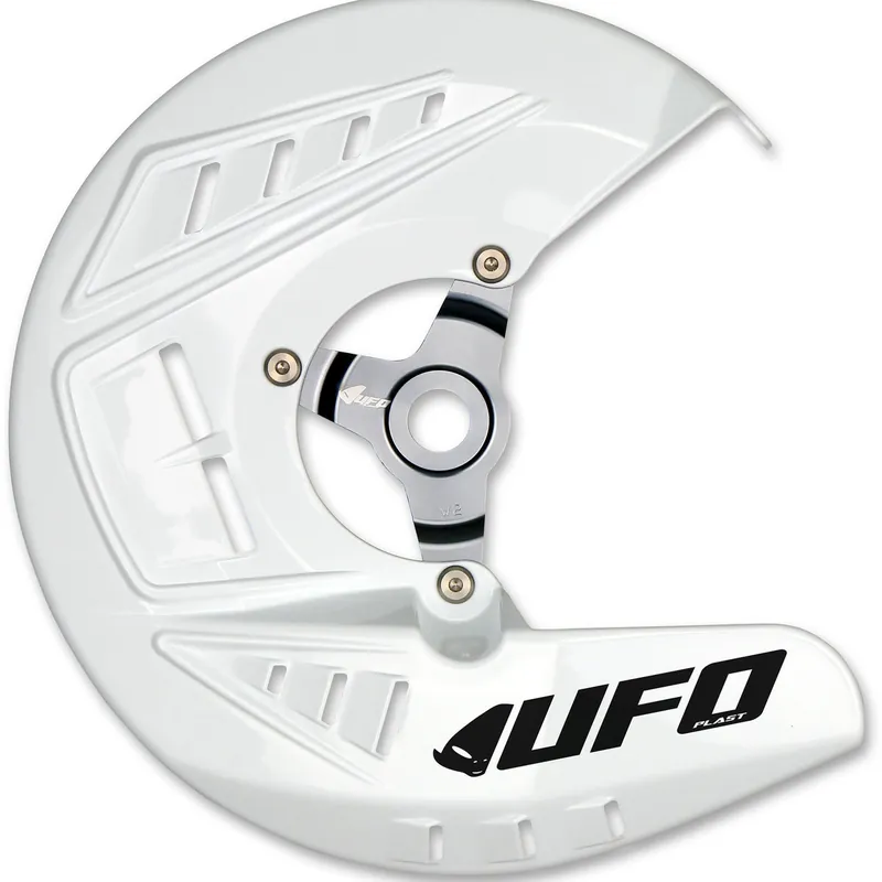 UFO Front Disc Cover White for Kawasaki KX250F 13-20/KDF450 13-18 Affordable
