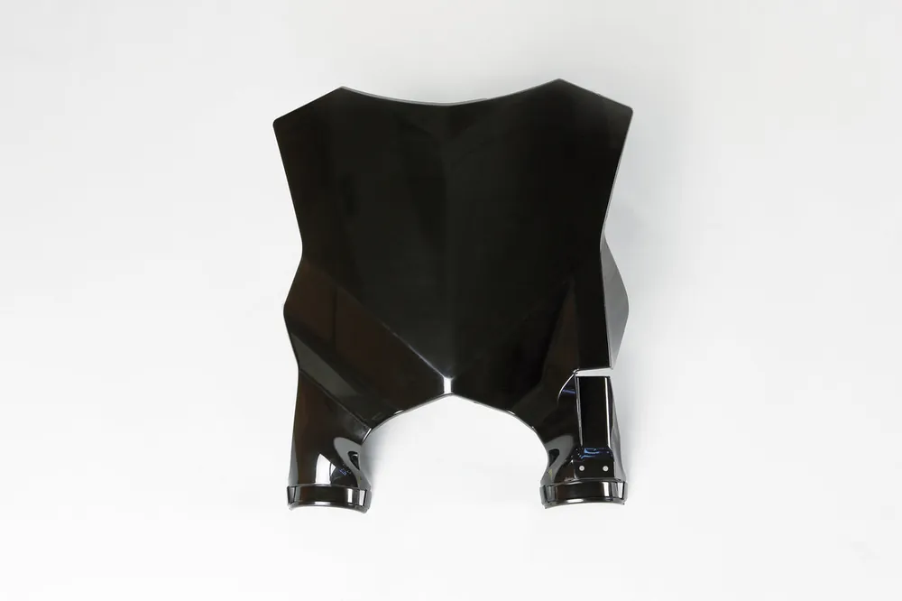 UFO Stadium Front Number Plate Black for Kawasaki KX250F 17-23/KX450F Holiday Sale