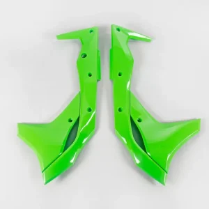 Authentic UFO Radiator Shrouds Green for Kawasaki KX250F 17-20