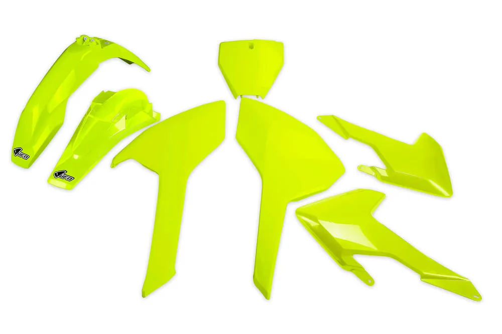UFO Plastics Kit Fluro Yellow for Husqvarna TC125/300/FC250/350/450 16 Holiday Sale