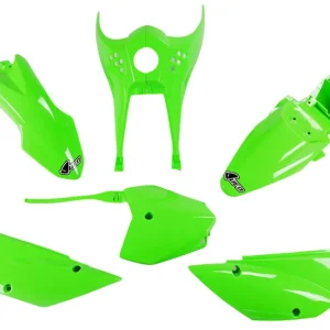 UFO Plastics Kit Green for Kawasaki KLX110 10-23 Luxury