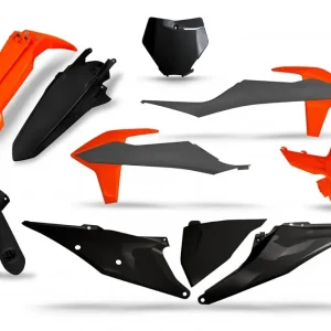 UFO Plastics Kit Orange/Grey/Black w/Fork Sliders & Frame Guards for K Buy Direct