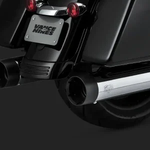 Vance & Hines V16652 Oversized 450 Slip-On Mufflers Chrome w/Black Tip No Minimum Order