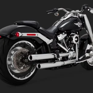 Worldwide Shipping Vance & Hines V16722 Eliminator 300 Slip-Ons Satin Chrome for Softail