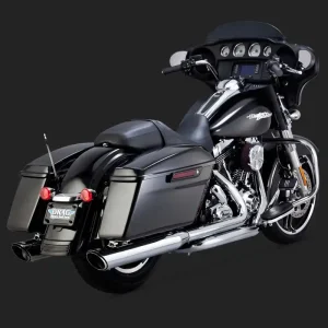 Vance & Hines V16763 Twin Slash Round Slip-On Mufflers Chrome for Tour Don’t Miss Out