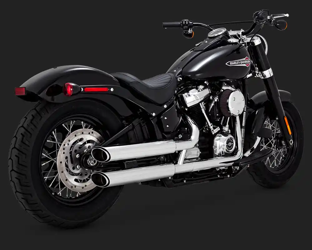 Vance & Hines V16875 Twin Slash 3 Inch Slip-Ons Softail 18-Up (exclude Get Yours