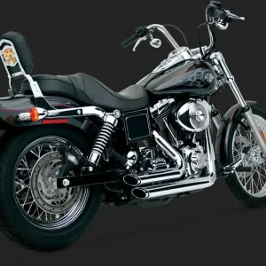 Vance & Hines V17213 Shortshots Staggered Exhaust Chrome for Dyna 91-0 Seasonal Sale