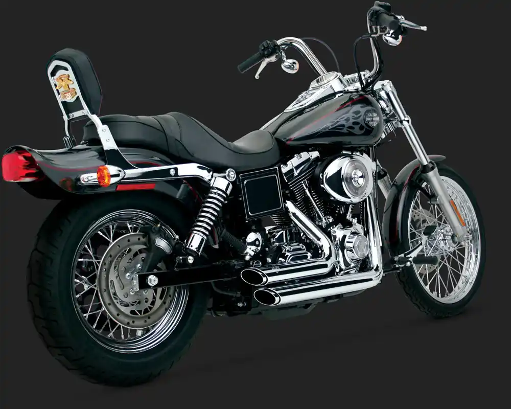 Vance & Hines V17213 Shortshots Staggered Exhaust Chrome for Dyna 91-0 Seasonal Sale