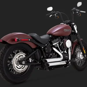 Vance & Hines V17233 Shortshots Staggered Exhaust Chrome for Softail 1 High Quality