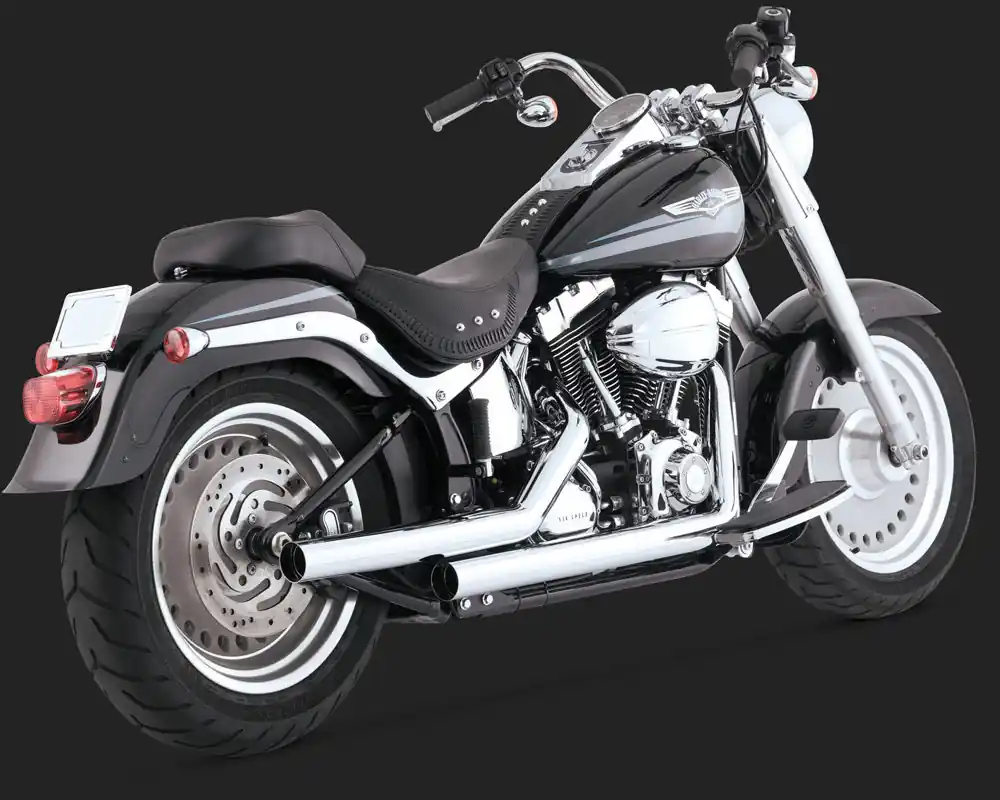 Vance & Hines V17817 Straightshots Exhaust Chrome for Softail 86-11 (8 Direct From Manufacturer